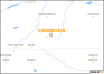 map of Cherobayeva
