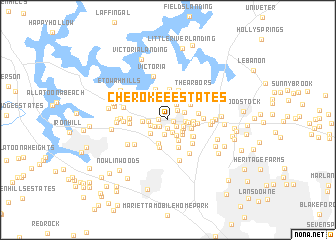 map of Cherokee Estates