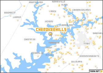 map of Cherokee Hills