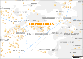 map of Cherokee Hills