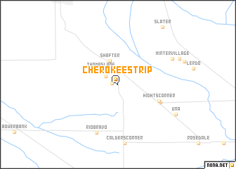 map of Cherokee Strip