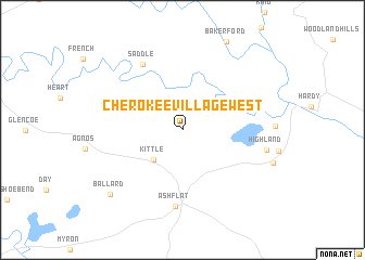 map of Cherokee Village West