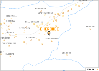 map of Cherokee