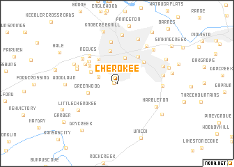 map of Cherokee