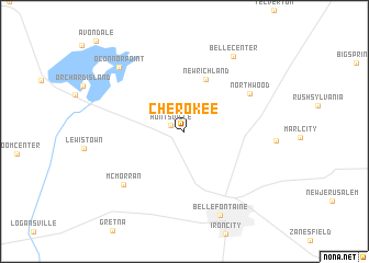 map of Cherokee