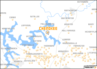 map of Cherokee