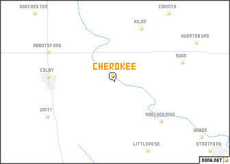 map of Cherokee