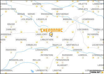 map of Chéronnac