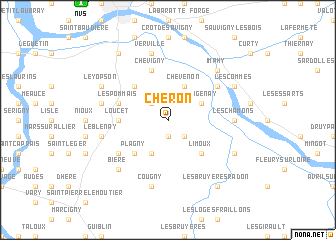 map of Chéron