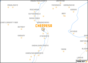 map of Cherpesa