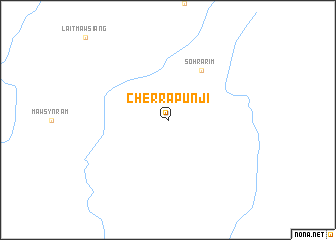 map of Cherrapunji