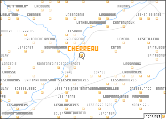 map of Cherreau