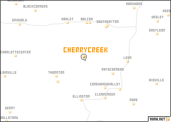 map of Cherry Creek