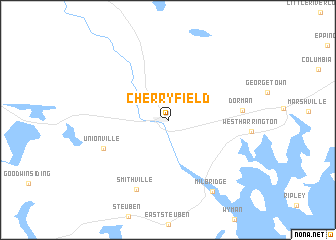map of Cherryfield