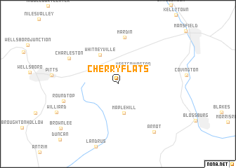 map of Cherry Flats