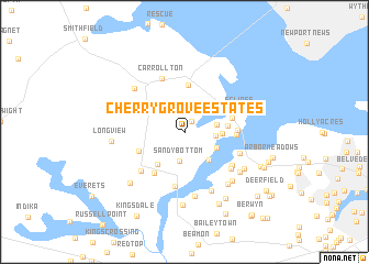 map of Cherry Grove Estates