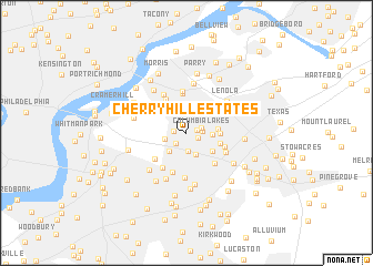 map of Cherry Hill Estates