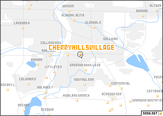 map of Cherry Hills Village