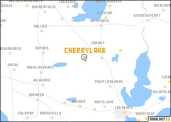 map of Cherry Lake