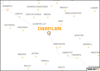 map of Cherry Lane