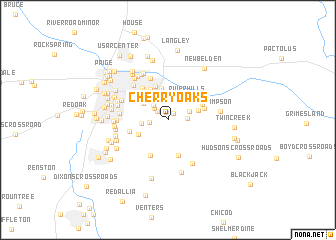 map of Cherry Oaks