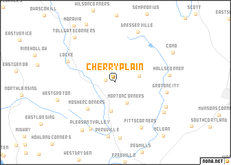 map of Cherryplain