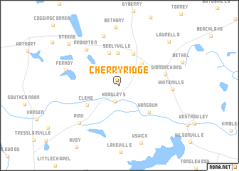 map of Cherry Ridge