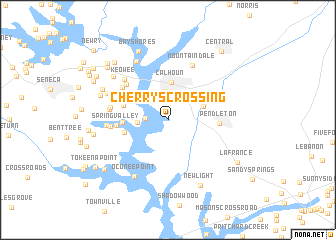 map of Cherrys Crossing