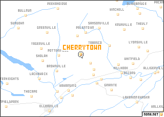 map of Cherrytown