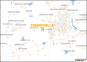 map of Cherry Valley