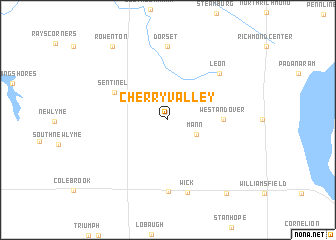 map of Cherry Valley