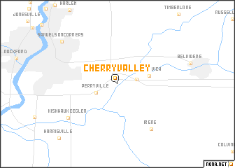 map of Cherry Valley