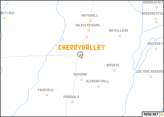 map of Cherry Valley