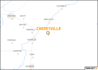 map of Cherryville