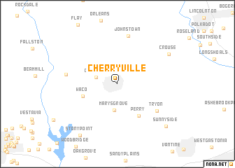 map of Cherryville