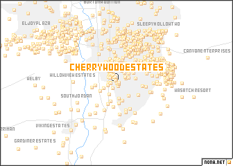 map of Cherry Wood Estates