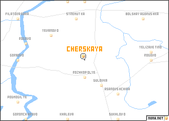 map of Cherskaya