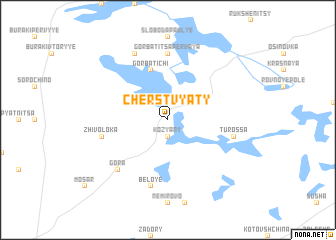 map of Cherstvyaty