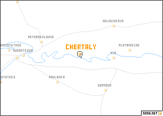 map of Chertaly