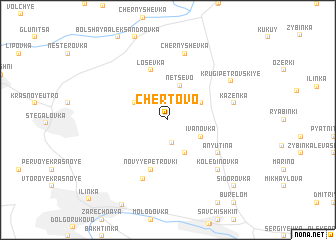 map of Chërtovo