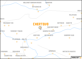 map of Chërtovo