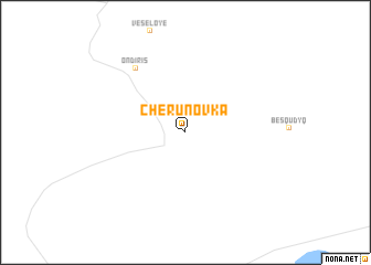 map of Cherunovka