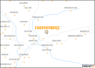 map of Cherven Breg