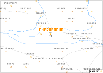 map of Chervenʼovo