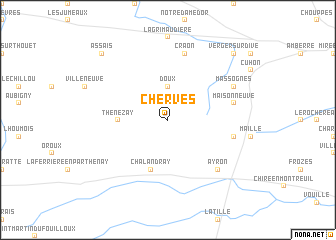 map of Cherves