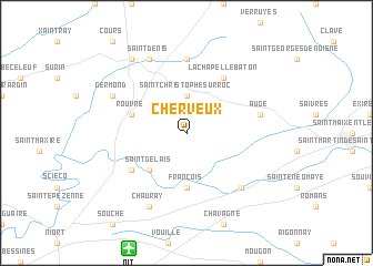 map of Cherveux