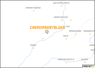map of Chervinskaya Luka