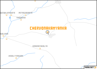 map of Chervona Kam”yanka