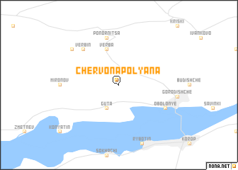 map of Chervona Polyana