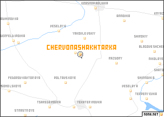 map of Chervona-Shakhtarka